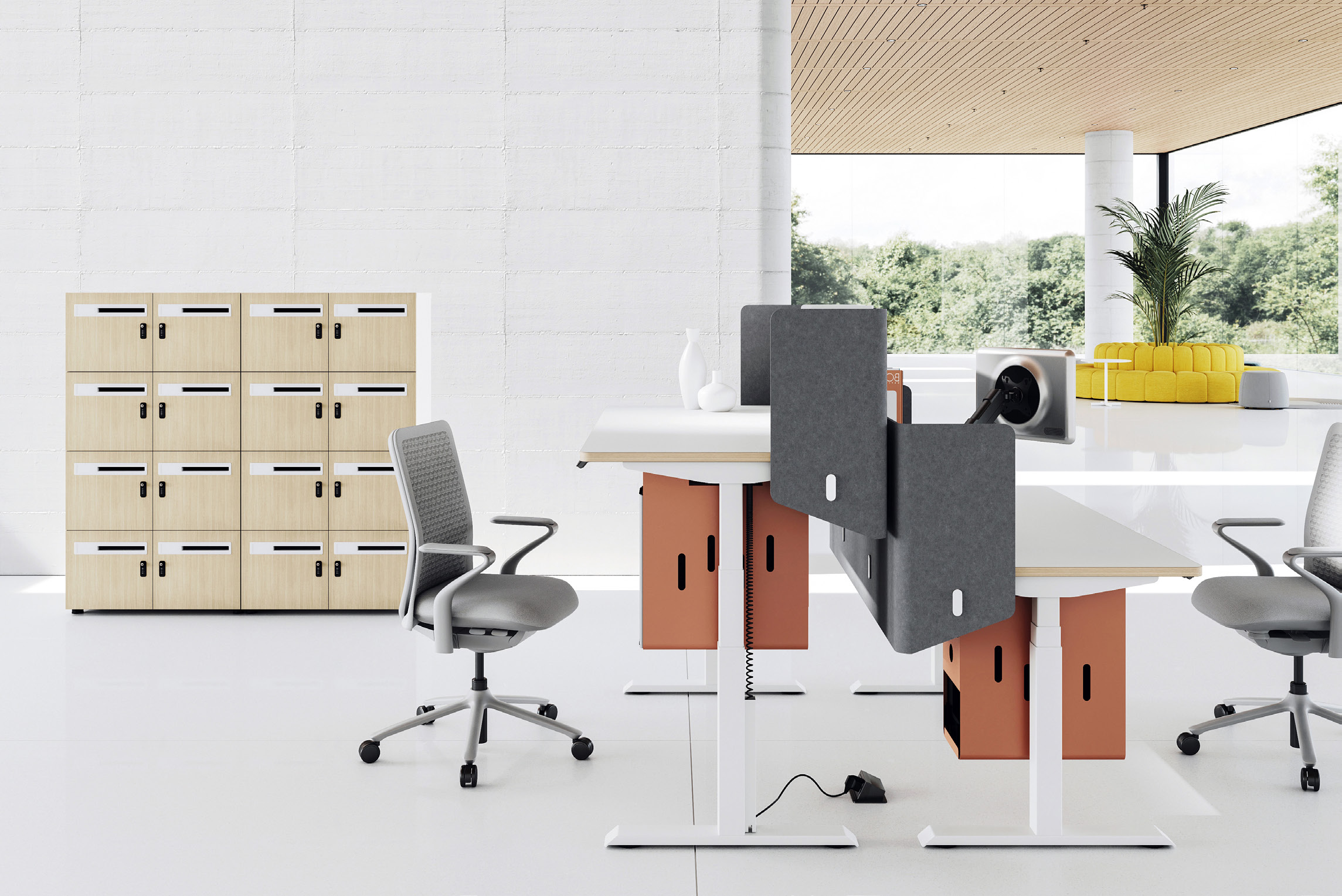 智能辦公新風尚 電動升降辦公桌與班臺升降會議桌